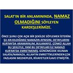 SALAT'IN BİR ANLAMININDA, NAMAZ OLMADIĞINI SÖYLEYEN KARDEŞLERİMİZE.